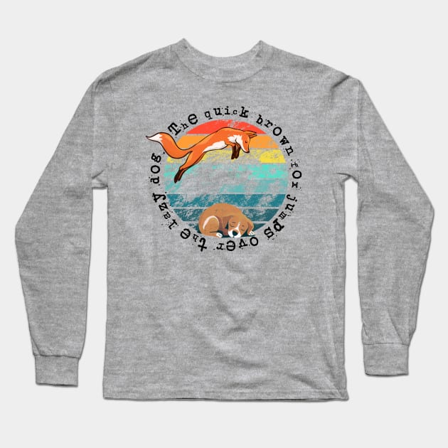 The quick brown Fox... Long Sleeve T-Shirt by Karasu Projects